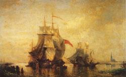 Felix ziem Marine Antwerp Gatewary to Flanders Norge oil painting art
